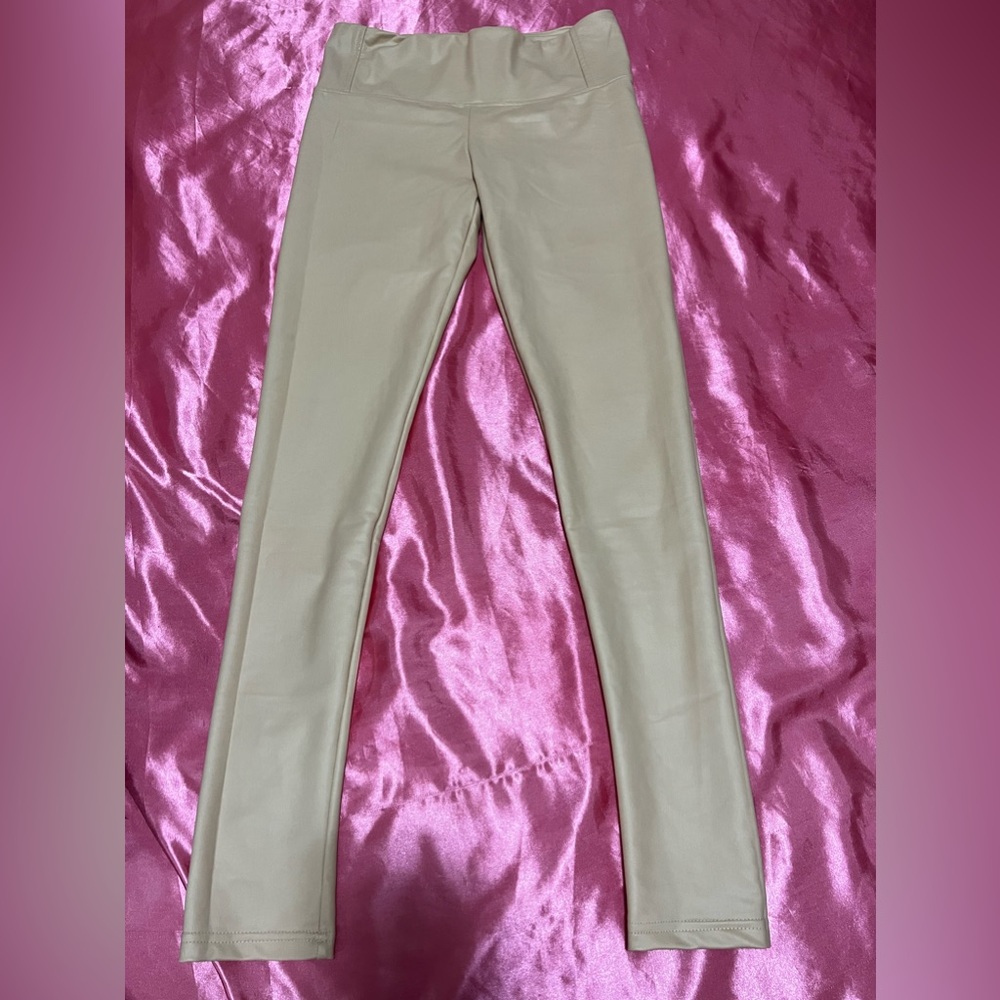 Faux leather leggings